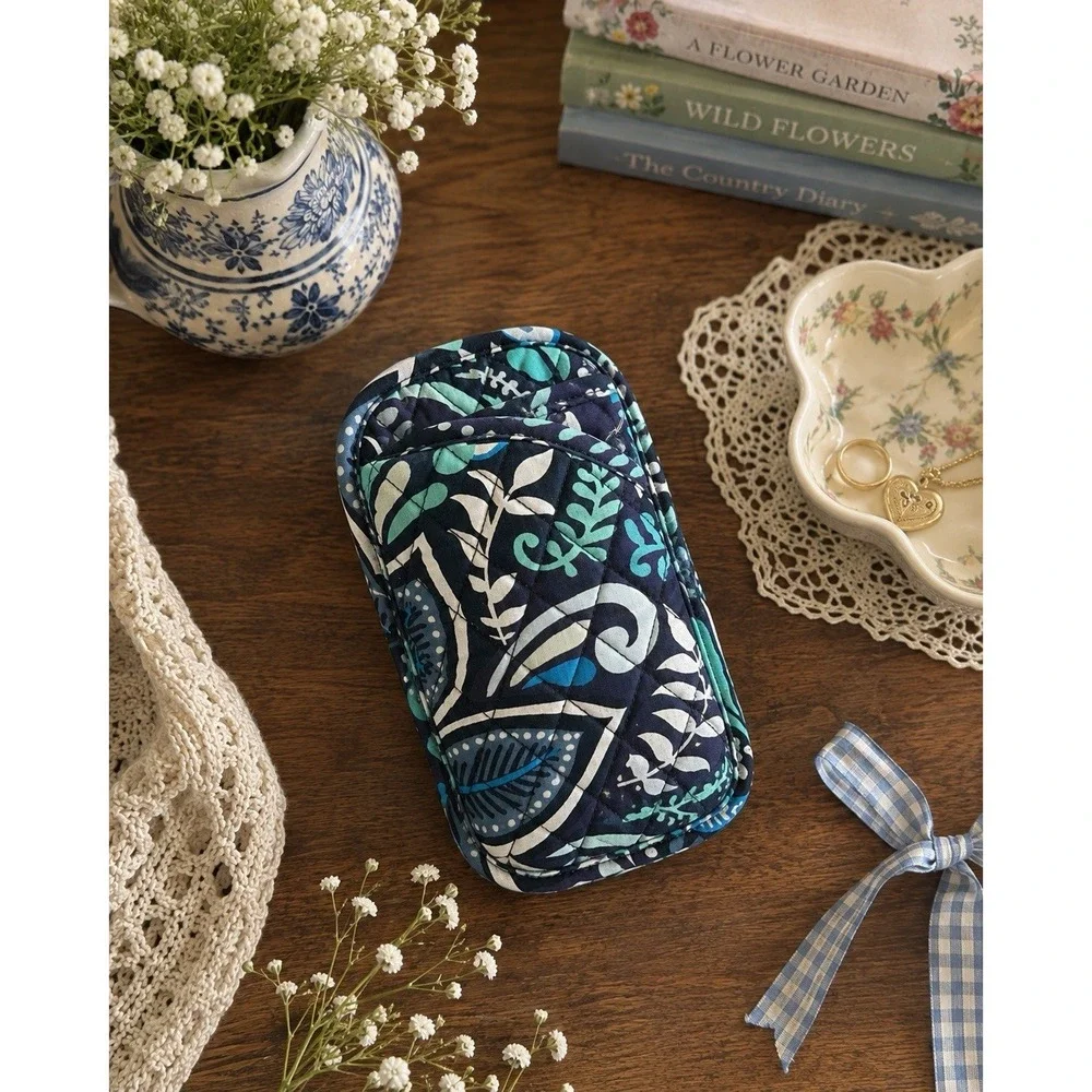 Retired Vera Bradley Blue Island Medallion Double Eye Case Cottagecore Y2K